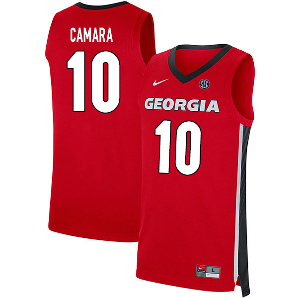 Georgia Bulldogs #10 Toumani Camara College Basketball Jerseys Sale-Red